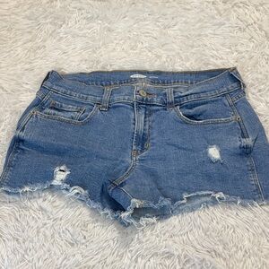 Old Navy Distressed Blue Jean Shorts WOMENS SIZE 6